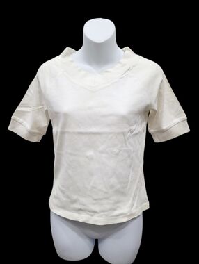2/$20 Y2K Bossini White Top Blouse 100% CottonSize: Small